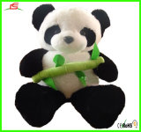 Plush Panda Toy with Bamboo