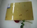 24k Gold Patterned Glass