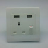 Middle East Single USB Wall Plate Socket Switch 13A 110-250V