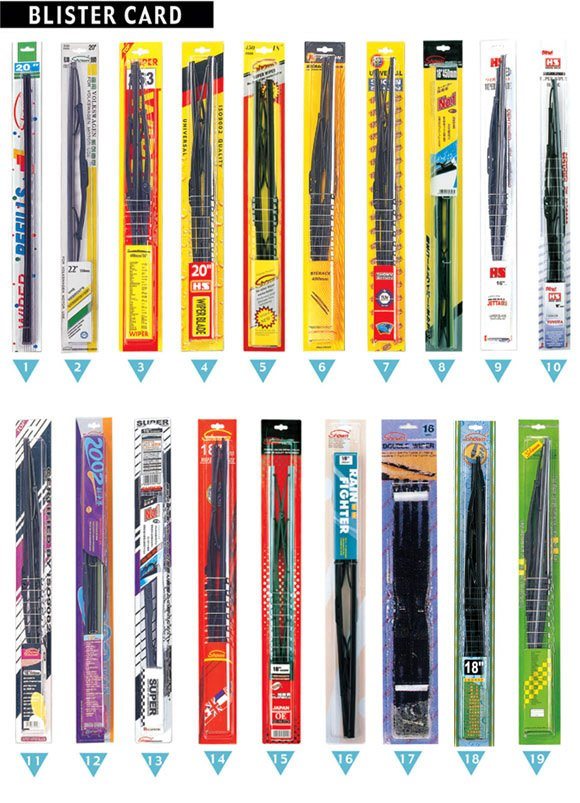 Univeral Wiper Size Chart, Special Soft Wiper Blade for BMW