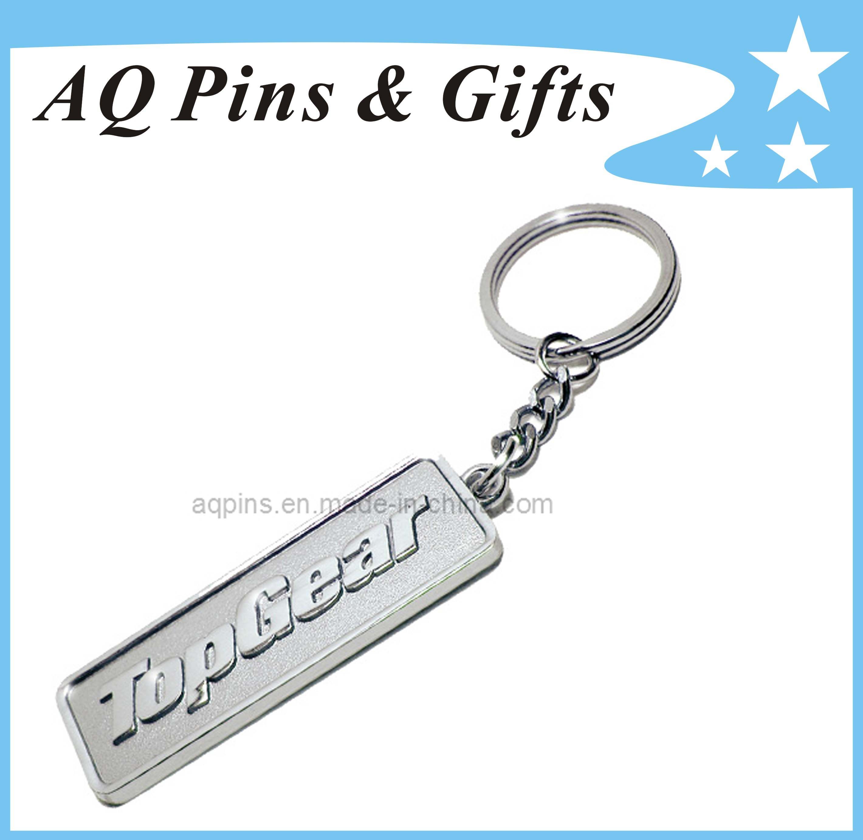 Bronze Key Chain in Nickel Plating