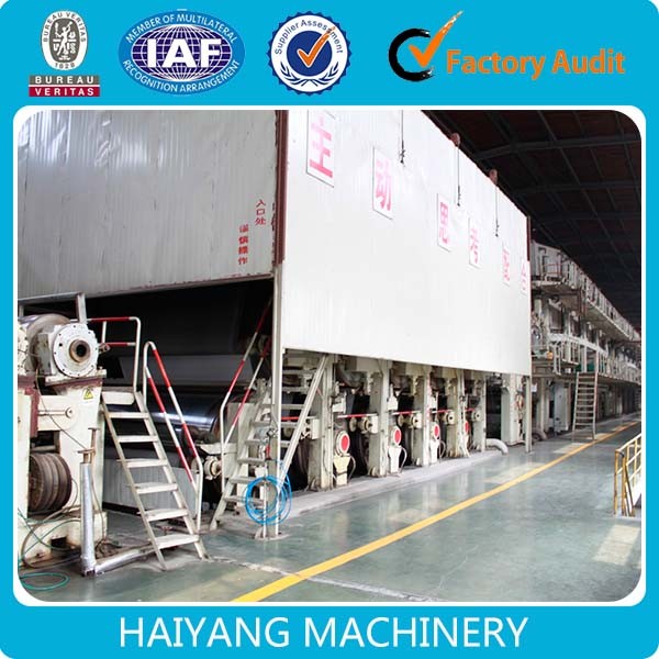 2800mm Multi-Cylinder and Multi-Mesh Kraft Paper Making Line (50ton/day)