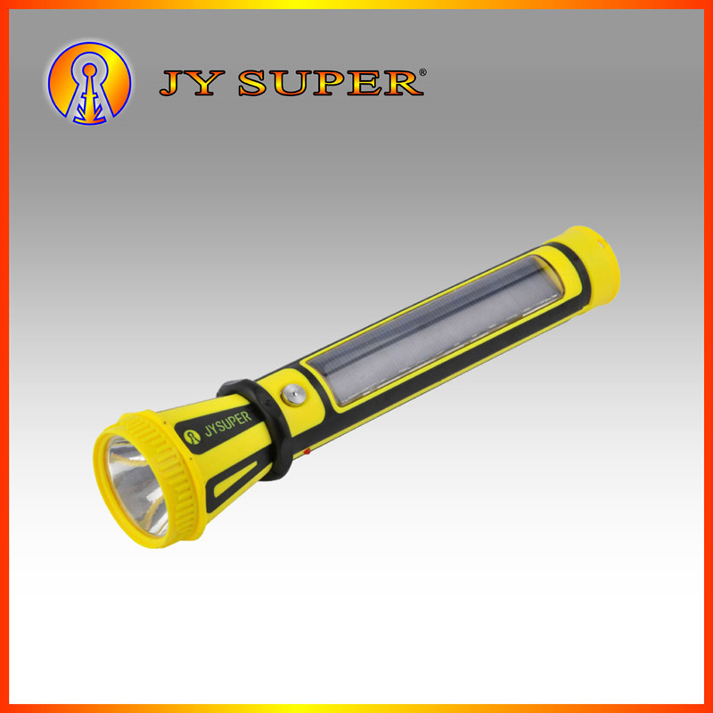 Jy Super 1W+0.5W LED Rechargeable Solar Torch for Camping (JY-9797)