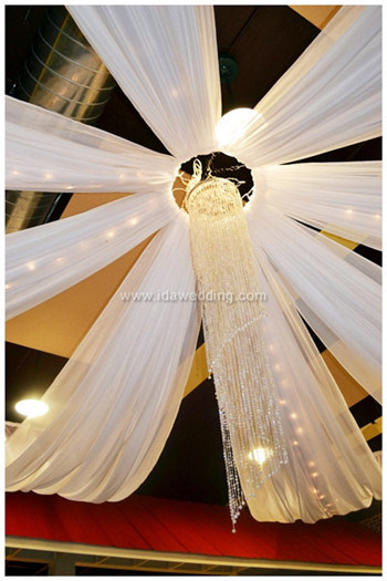 Ida Wedding Decoration Chiffon Fabric Ceiling Drape (IDACD066)