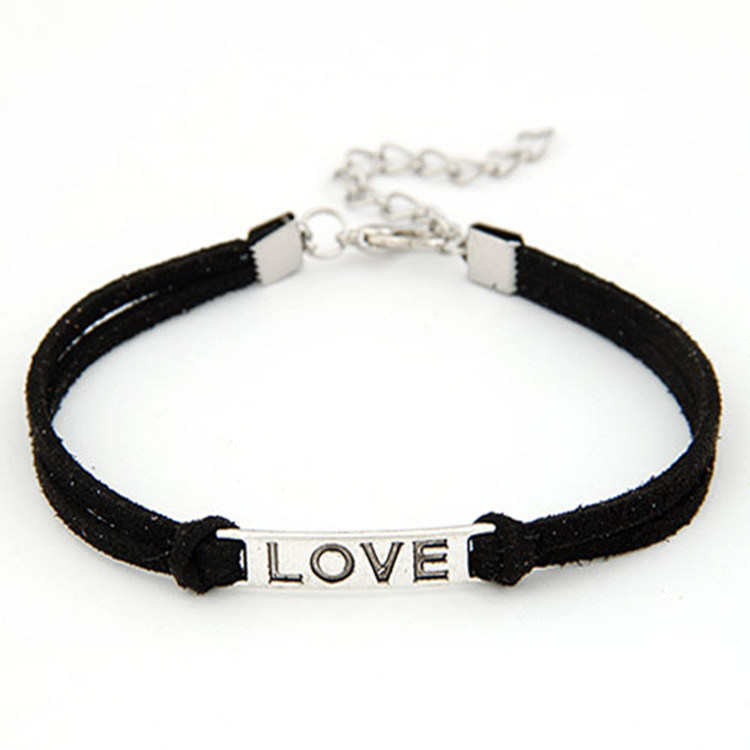 PU Leather Handmade Love Style Bracelet