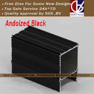 Andoized Black Aluminum Profile for Nepal Market