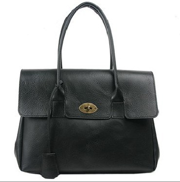 Medium Ladies PU Handbag in Black (170664471238)