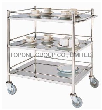 Stainless Steel Dining Cart/Trolley for Restaurant Hotel