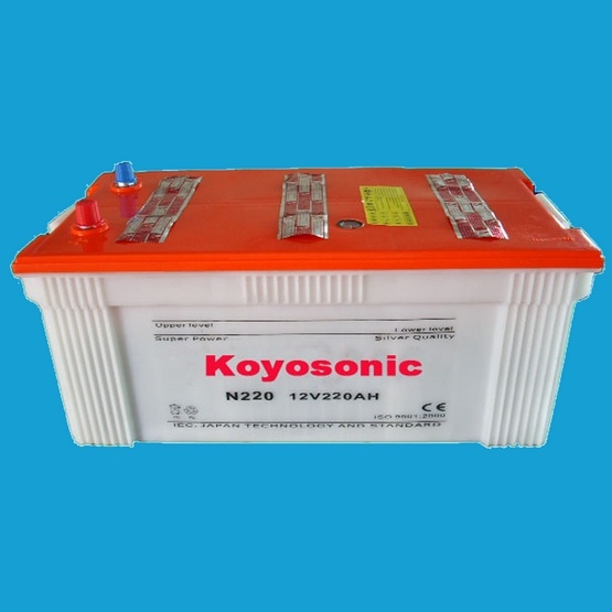 12V220ah JIS Dry Charged Starter Automobile Battery for Bus/Truck