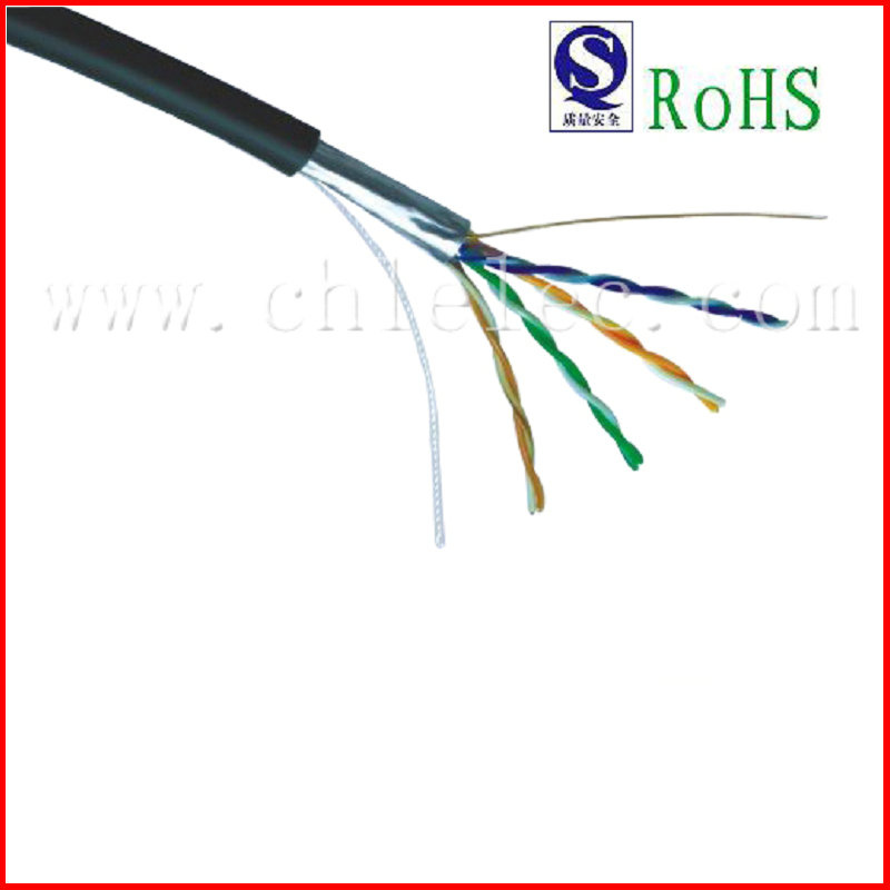 Wholesale Black Stranded Cat5e STP Computer Cable (SY115)