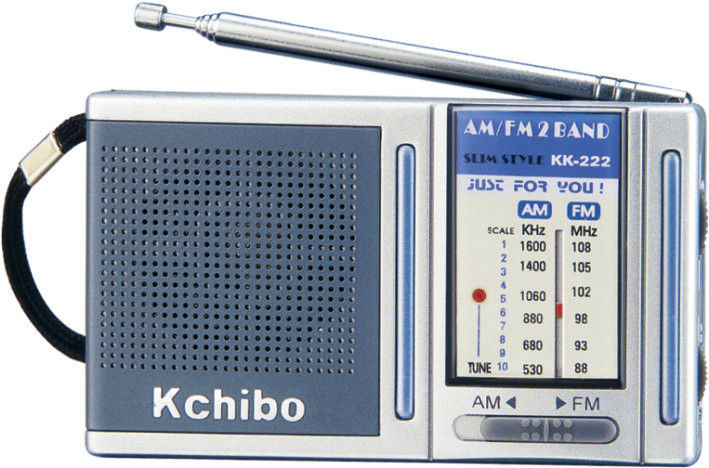Kchibo Kk-222 Analog Am/FM Receiver Two Band Radio Portable Reception