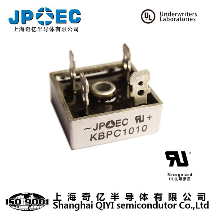 Shanghai Qiyi Semiconductors Bridge Rectifier Kbpc 1010 10A1000V Rectifier Diode Power Supply