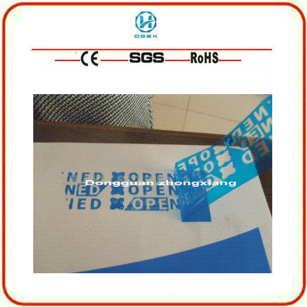 Security Custom Self Adhesive Tamper Proof Zx009 Tape