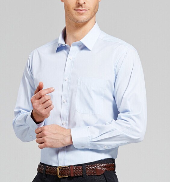 Men's Formal 100% Cotton Long Sleeve Shirts (WXM3310)