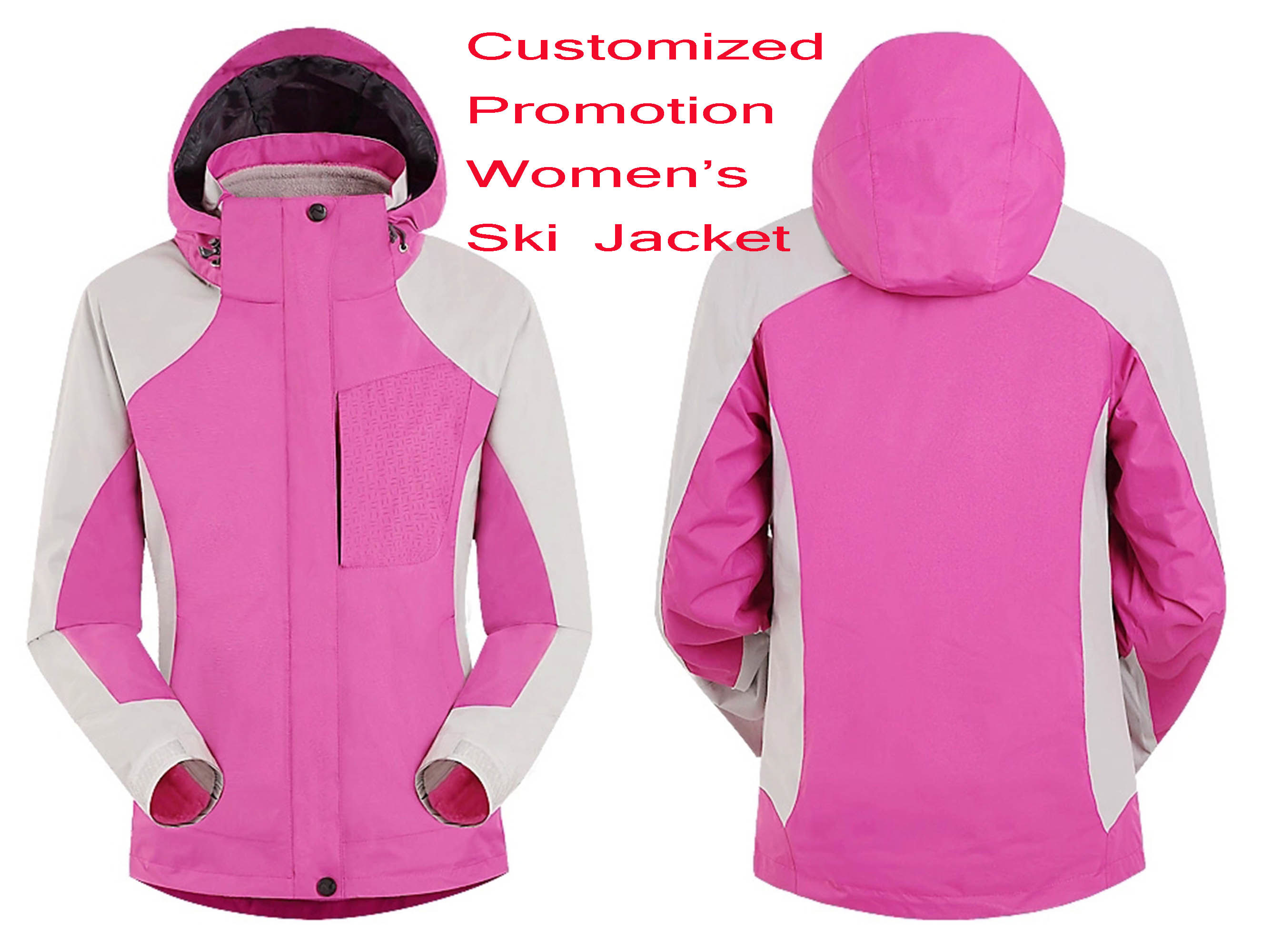 Customized Promotion Outdoor Good Quality Garment, Women's Jacket, Windproof and Waterproof Breathable Ski Mountaineering Sport Wear