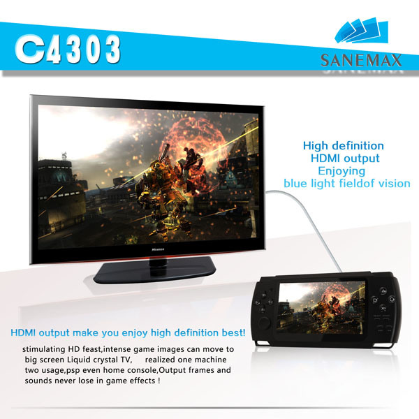 2 Player Games 4.3'' Mini Android 4.0 Video Games (C4303)