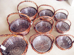 Wicker Basket with Plastic Liner