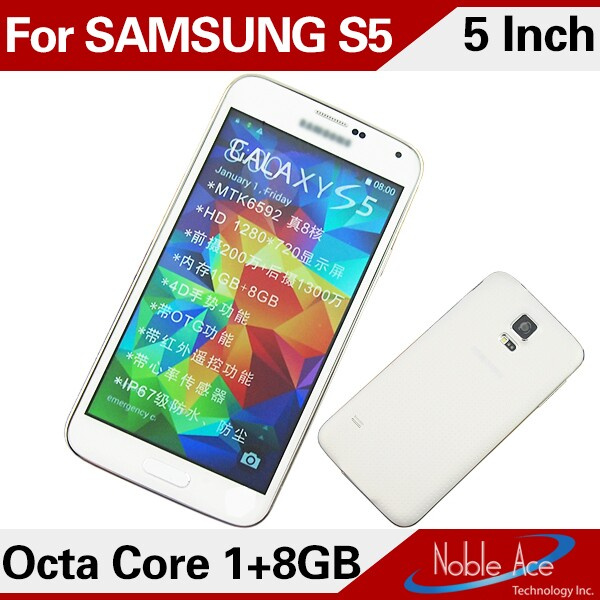1: 1 S5 5.1'' Mtk6592 Octa Core 1g+8g IPS Screen 1280*720p 13.0MP+2MP OTG Phone Waterproof, Infrared Remote Control Android 4.4