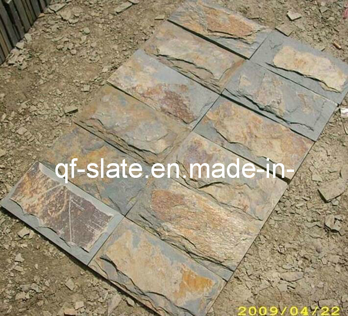 Natural Rusty Mushroom Slate for Outdoor Wall Cladding (G-XZ0104)