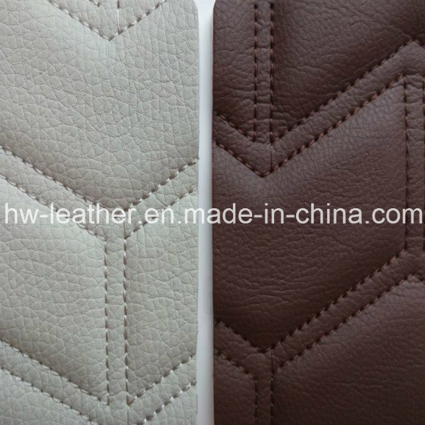 Scratching Resistant Car Seat Microfiber Leather Hw-567