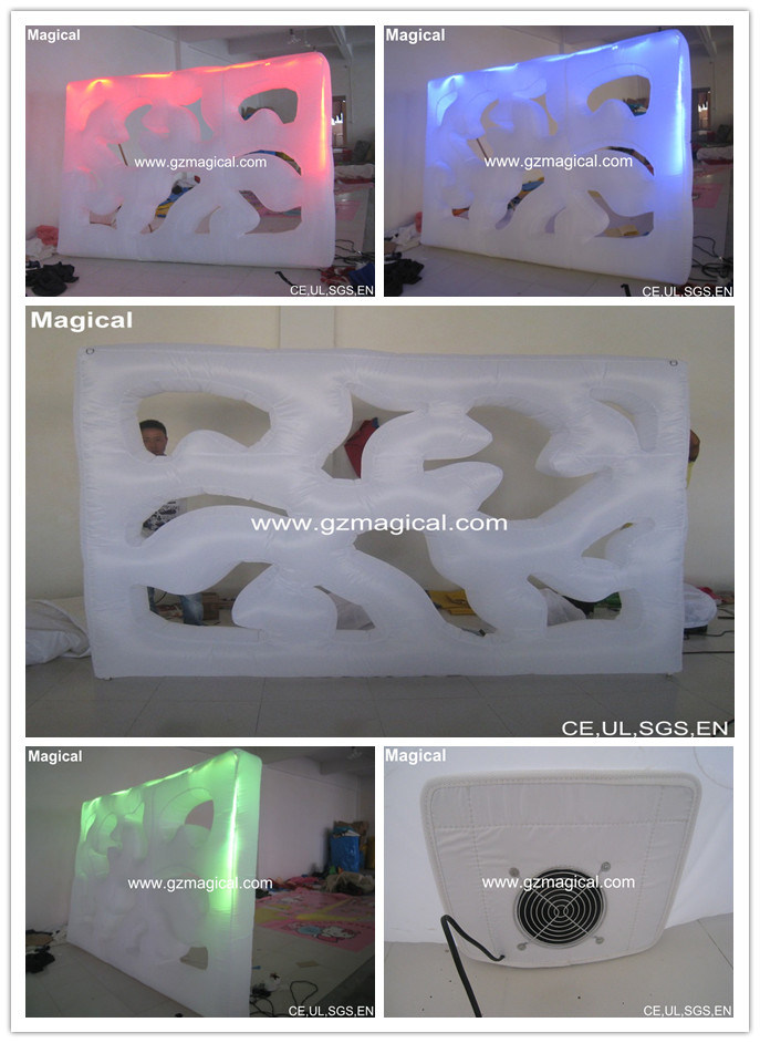Fancy Carving Inflatable Art Air Wall (MIC-024)