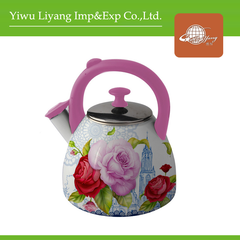 New Design Enamel Whistling Kettle (BY-3406)