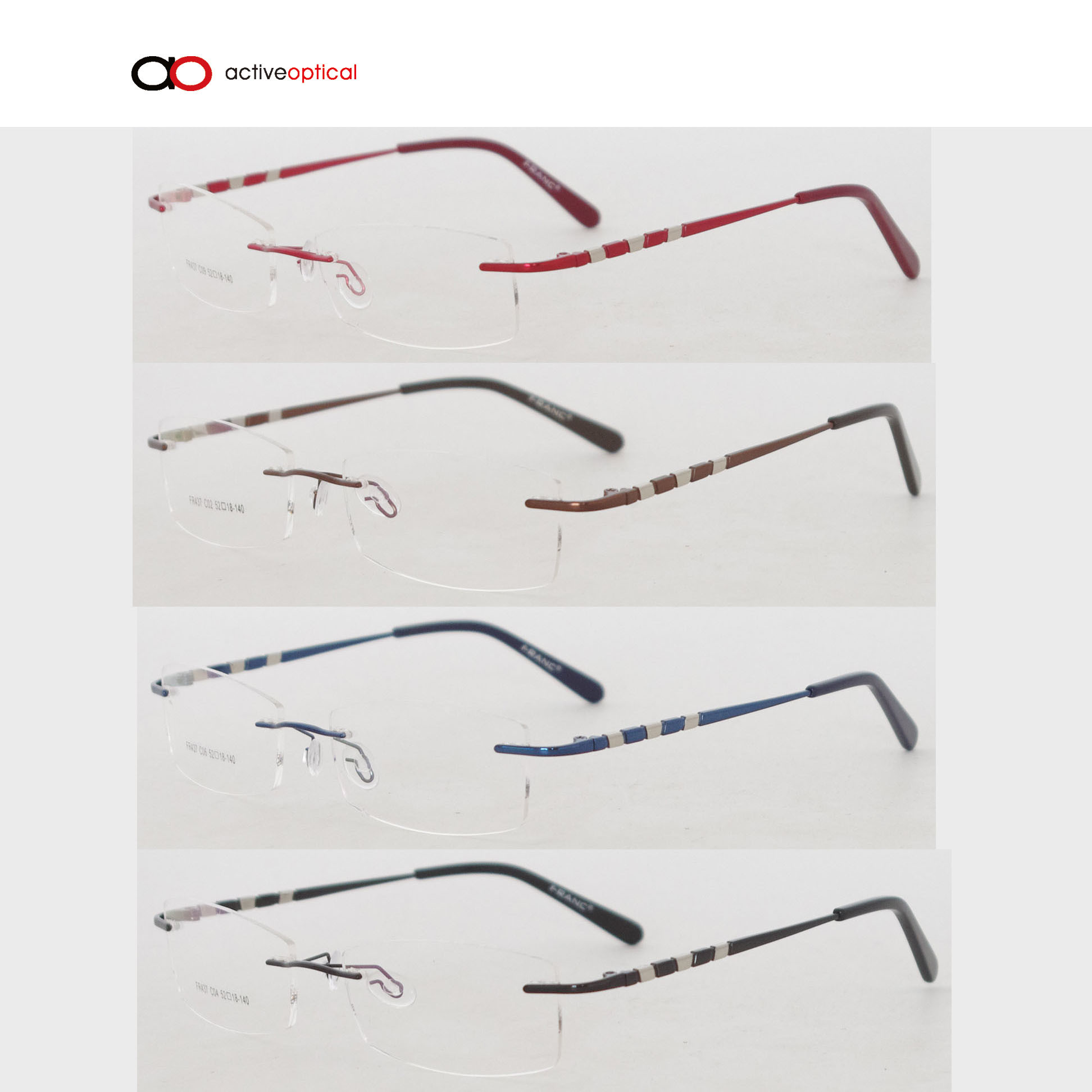 2015 Cheap Metal Rimless Eyewear (FR437)