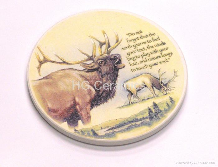 Ceramic Coasters, water absorb
