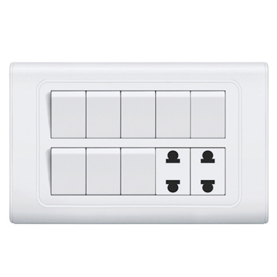 HYA-8 Gang Switch 2 Socket