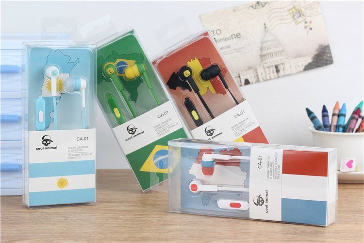 World Cup Mobile Earphone with Mic