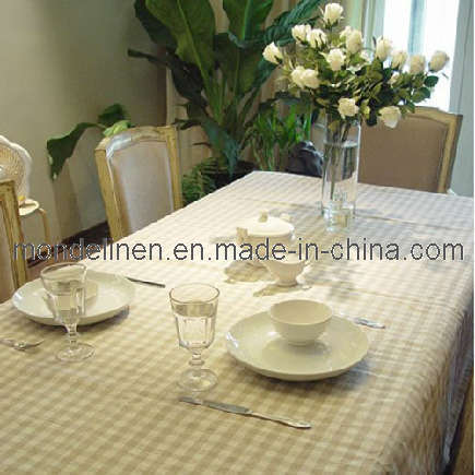 Check Style Linen Table Cloth (TC-009)