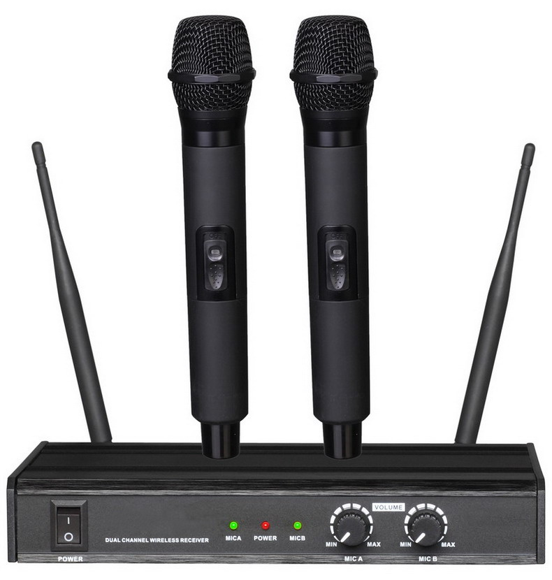 UHF Dual Channel Wireless Microphone (TM-UF1)
