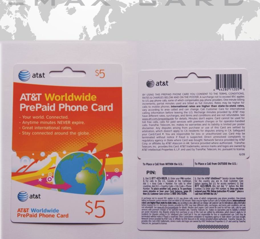 Plastic Scratch Card
