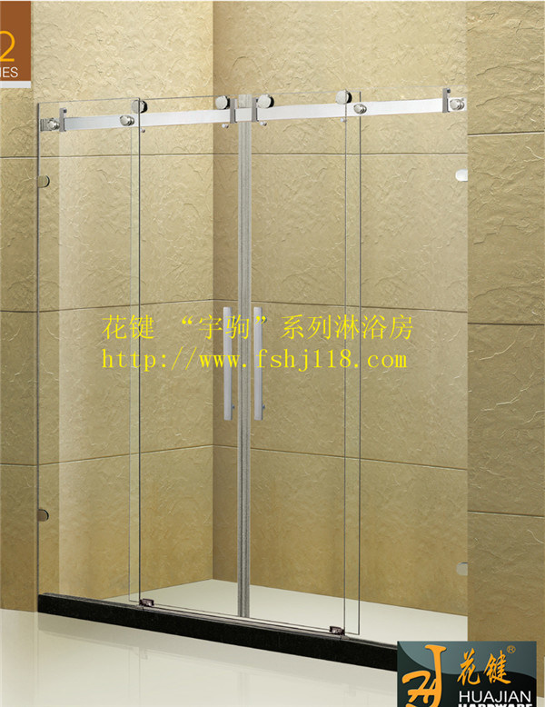 Customized Frameless Glass Sliding Shower Room with Square Tube (Y3214)