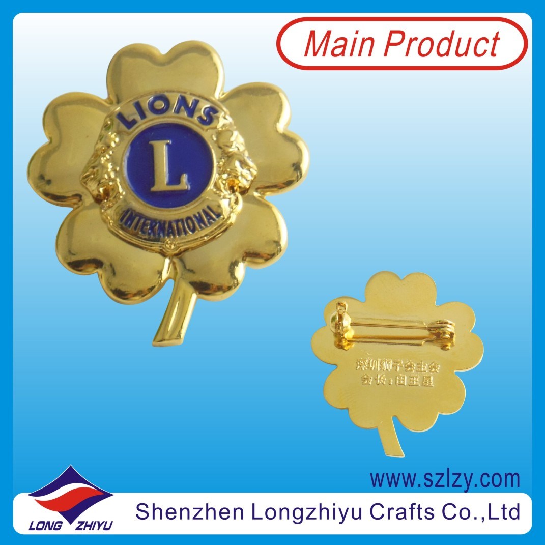 Custom Flower Lapel/Collar Pin Metal Crafts (LZY-10000117)