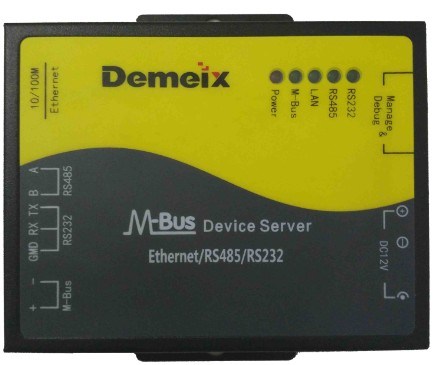 Mbus Device Service 10mA Access to Ethernet RS485 RS232