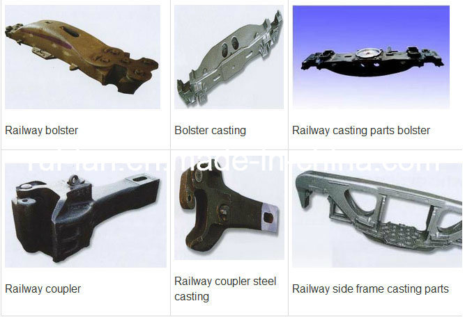Aar Standard and High Quality Railway Bogie Side Frame, Bolster and Coupler for Global Market
