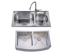 Stainless Steel Kitchen Sink with Double Bowl
