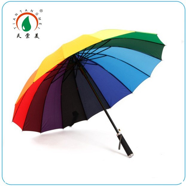 16k Rainbow Golf Umbrella for Promotion