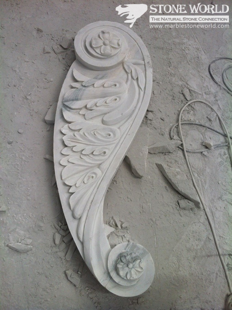 Carrara White Marble Carving for Indoor Decoration (CV039)