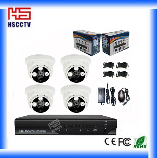 DIY Indoor 4 CH CCTV Kit Home Security System