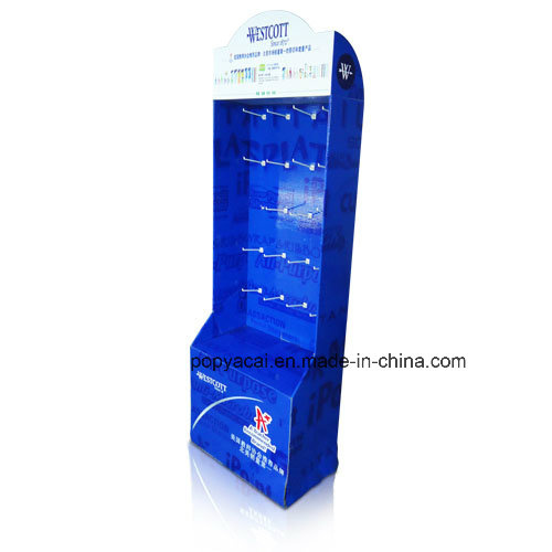 Peg Hooks Cardboard POS Display Shelf