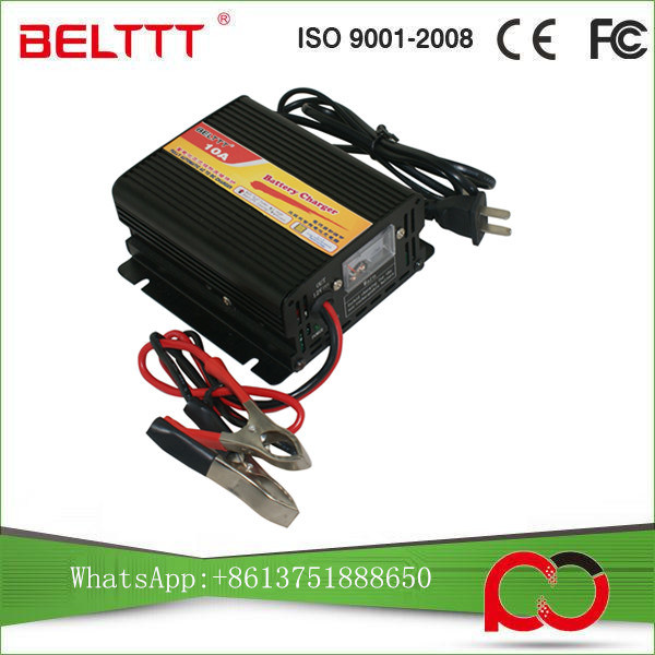 Belc10A 12V 10A Smart Automatic Three Phase Battery Charger with Full Range Input Voltage Belttt