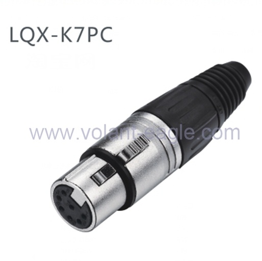 Audio Connectors 7-Pin Female XLR Connector with RoHS