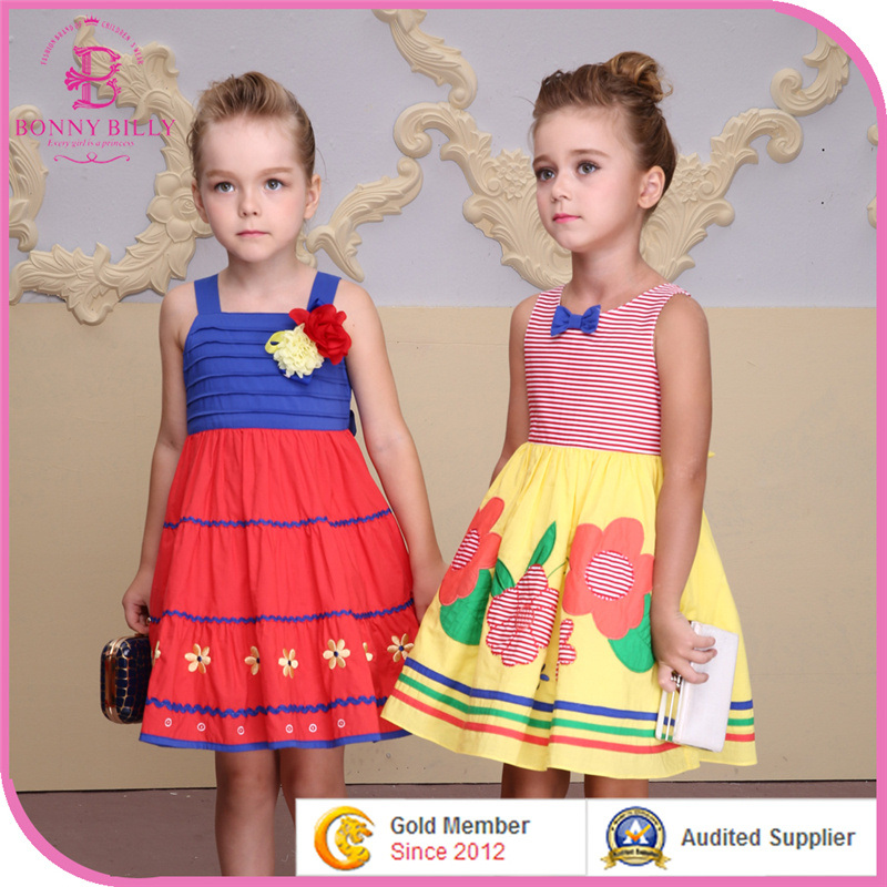 Latest Fashion Summer Girl Dres, Cotton Dress for Children