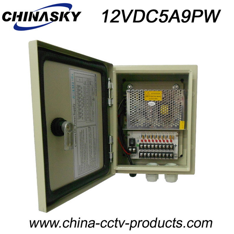 120W 9 Channel 12V DC Power Distribution Boxes (12VDC5A9PW)