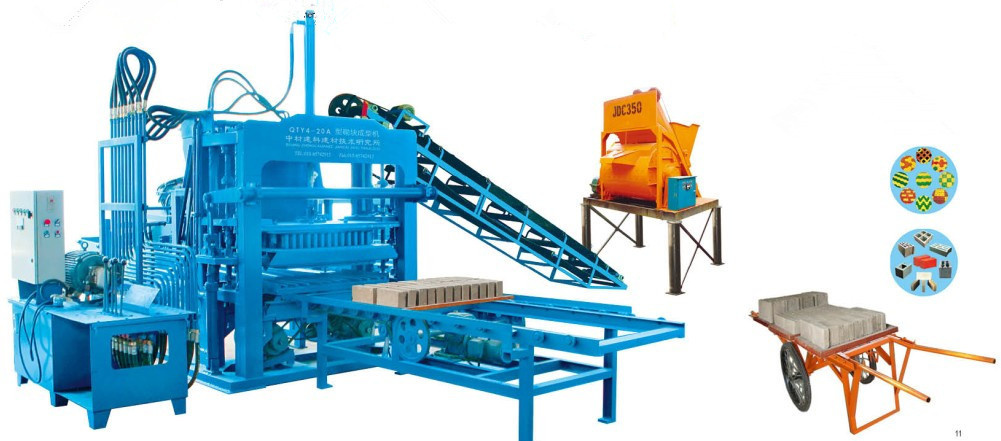 Qty4-20A 2014 New Cement Hollow Block Making Machine