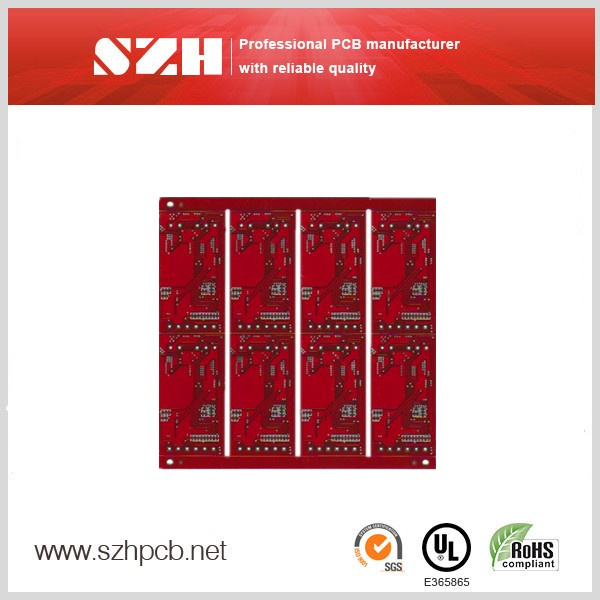 Red 6L Board 1.6mm 2oz Printed Circuit Board in Szh