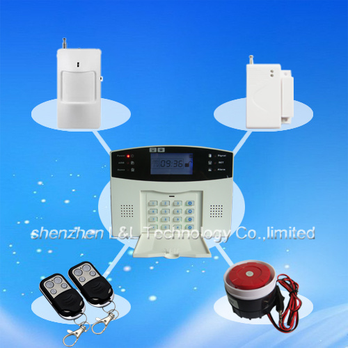 CE Certificate LCD Screen GSM Alarm System with Voice Prompt Wired 7+Wireless 99 Alarm L&L-819
