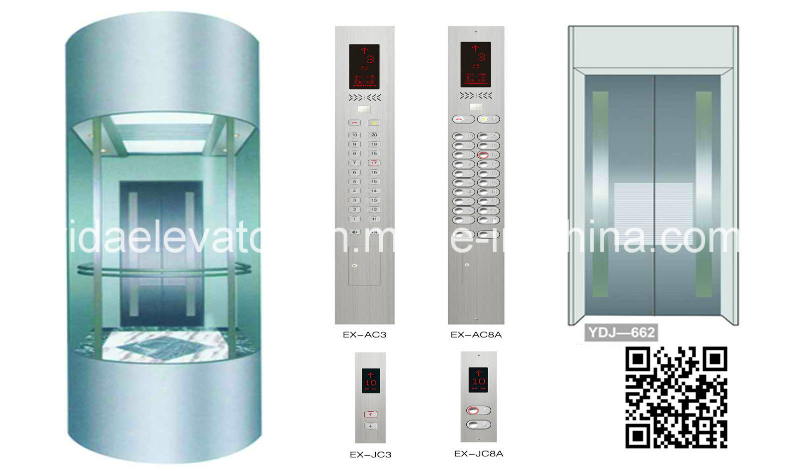 Standard Type Sightseeing Elevator From Professional Elevator Manufacturer